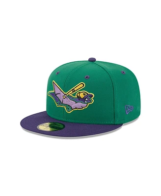 New Era Men's Green Louisville Bats Theme Nights 59FIFTY Fitted Hat