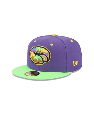 New Era Men's Purple Biloxi Shuckers Theme Nights 59FIFTY Fitted Hat