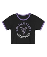Outerstuff Toddler 2-Piece Black Golden State Valkyries Double Run T-Shirt and Shorts Set