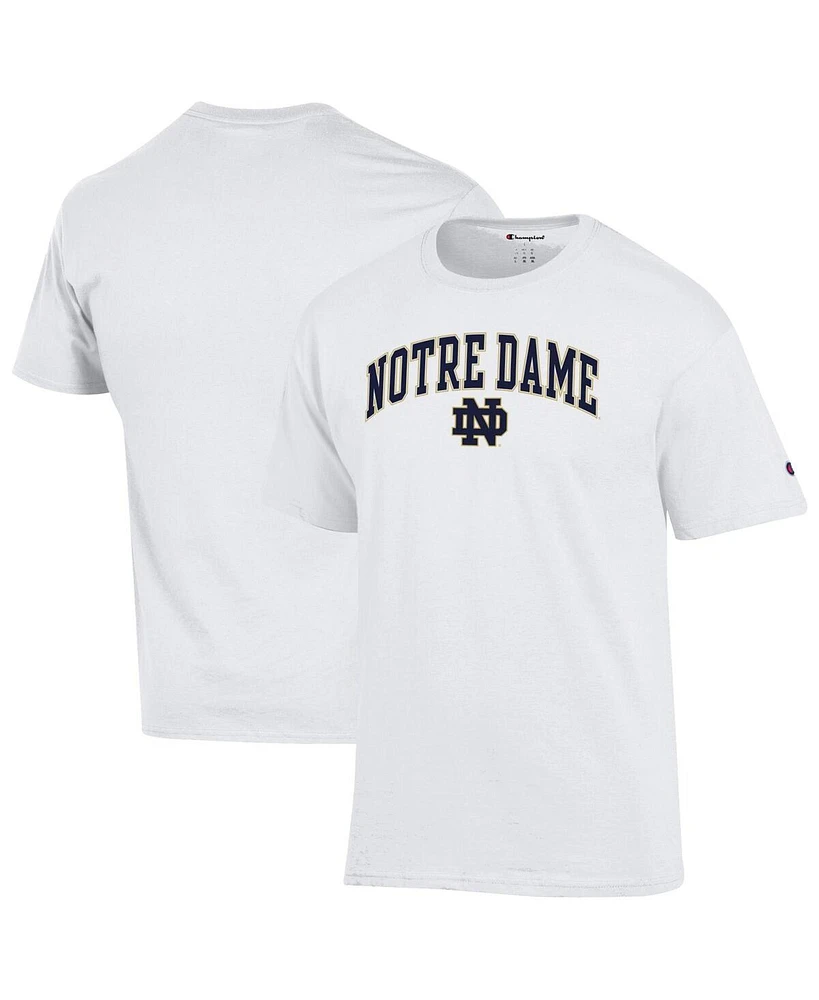 Champion Men's White Notre Dame Fighting Irish Arched Logo T-Shirt