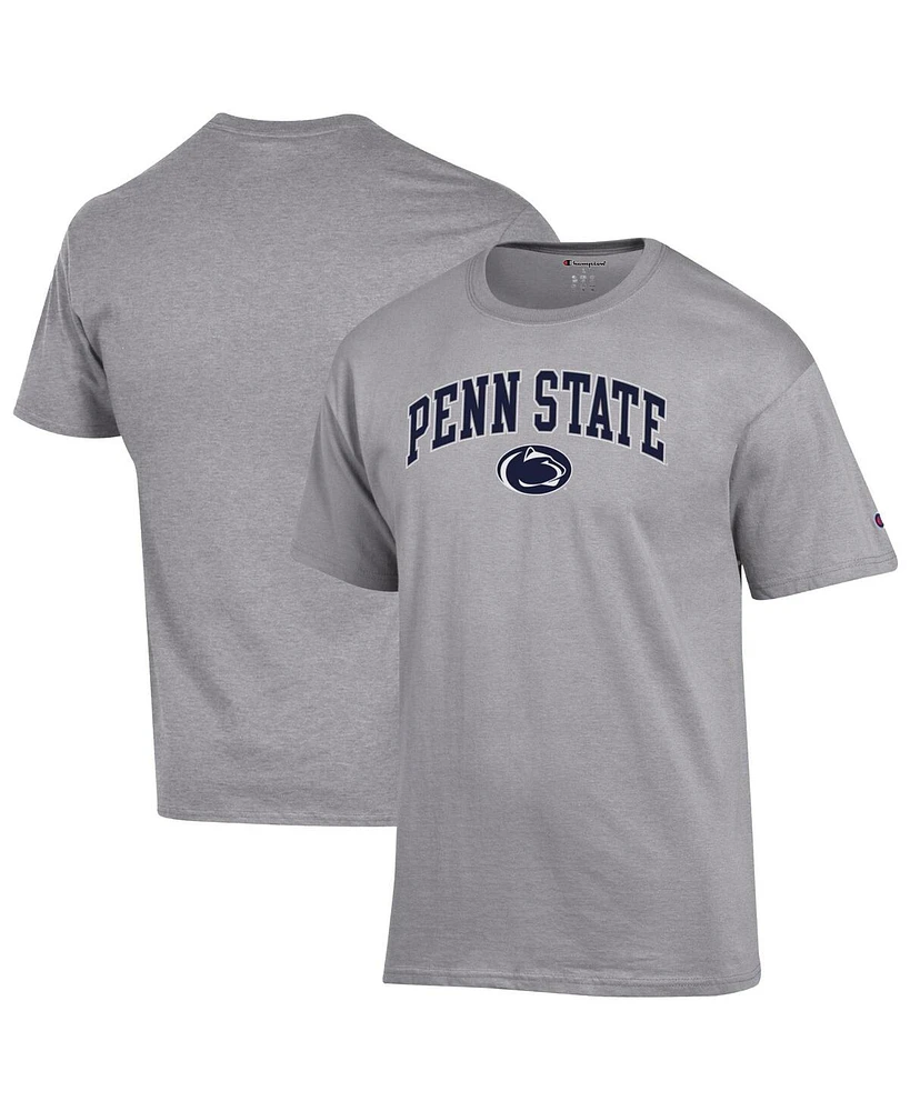 Champion Men's Heather Gray Penn State Nittany Lions Arch Over Logo T-Shirt
