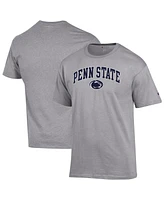 Champion Men's Heather Gray Penn State Nittany Lions Arch Over Logo T-Shirt