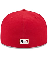 New Era Men's Red Cincinnati Reds 2025 59FIFTY Day Fitted with Pins Hat