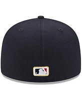 New Era Men's Navy Atlanta Braves 2025 59FIFTY Day Fitted with Pins Hat