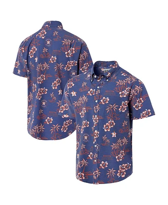Reyn Spooner Men's Navy Houston Astros Kekai Performance Button-Up Top