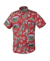 Reyn Spooner Men's Red Cincinnati Reds Scenic Tri-Blend Button-Down Shirt