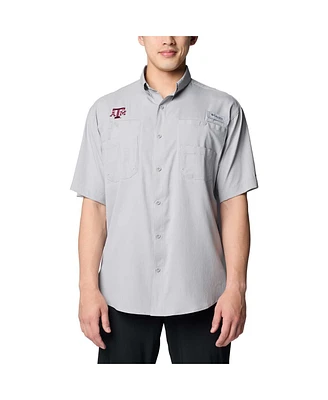 Columbia Men's Gray Texas A&M Aggies Pfg Tamiami Omni-Shade Button-Down Shirt