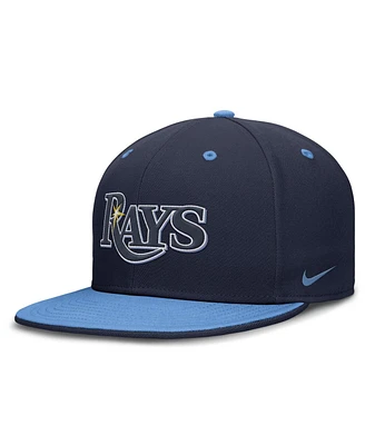 Nike Men's Navy/Light Blue Tampa Bay Rays True Primetime Two-Tone Performance Fitted Hat