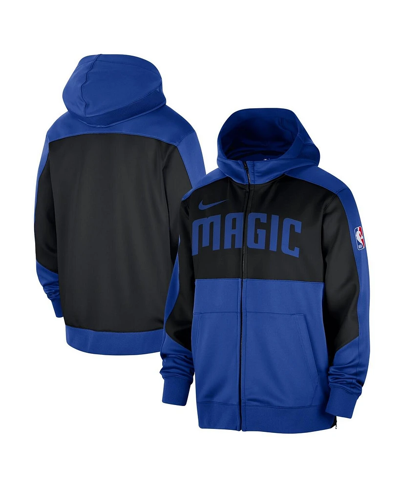 Nike Men's Blue Orlando Magic Authentic On-Court Showtime Performance Full-Zip Hoodie