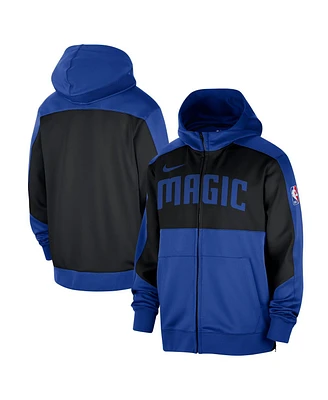 Nike Men's Blue Orlando Magic Authentic On-Court Showtime Performance Full-Zip Hoodie