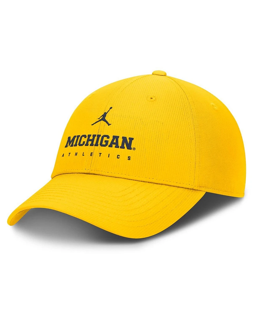 Jordan Men's Maize Michigan Wolverines Club Performance Adjustable Hat