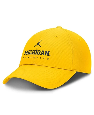 Jordan Men's Maize Michigan Wolverines Club Performance Adjustable Hat