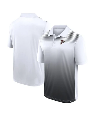 Logo Athletic Men's White/Black Atlanta Falcons Sandlot Game Polo Shirt