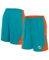 Fanatics Men's Aqua Miami Dolphins No Defense Shorts