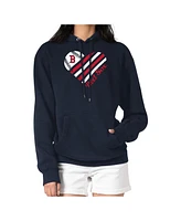 G-iii 4Her by Carl Banks Women's Navy Boston Red Sox Heart Graphic Pullover Hoodie