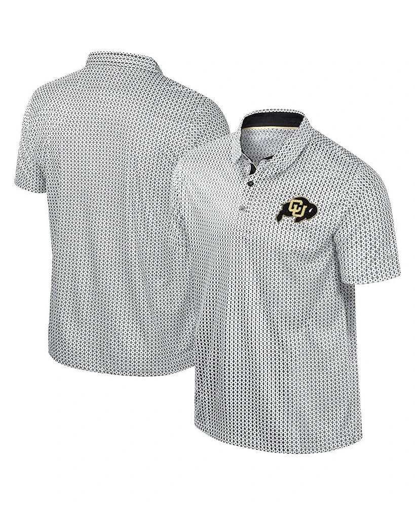 Colosseum Men's Black Colorado Buffaloes Big Tall Marty Rival Polo Shirt