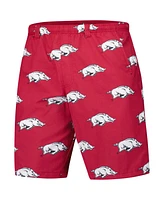 Columbia Men's Cardinal Arkansas Razorbacks Pfg Backcast Iii Omni-Shade Shorts