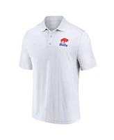 Fanatics Men's White Buffalo Bills Polo Shirt