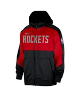 Nike Men's Black Houston Rockets Authentic On-Court Showtime Performance Full-Zip Hoodie
