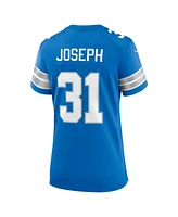 Nike Women's Kerby Joseph Blue Detroit Lions Team Game Jersey