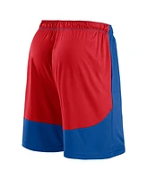 Fanatics Men's Royal/Red Texas Rangers Launch Polyester Shorts
