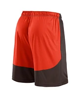 Fanatics Men's Brown/Red Cleveland Browns Launch Shorts