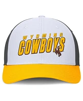 Top of the World Men's White/Gold Wyoming Cowboys Swipe Adjustable Hat