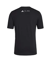 Adidas Men's Black Mercedes-amg Petronas F1 Team 2025 Miami Grand Prix Fresh T-Shirt