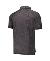 Colosseum Men's Heather Charcoal Duke Blue Devils Down Swing Raglan Team Polo Shirt
