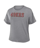 Fanatics Women's Heather Gray San Francisco 49ers Tri-Blend T-Shirt