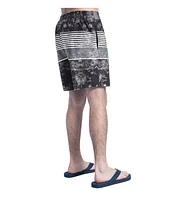 G-iii Sports by Carl Banks Men's Black/Gray Las Vegas Raiders Horizon Volley Swim Shorts