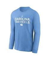 Jordan Men's Carolina Blue North Tar Heels 2025 Sideline Performance Long Sleeve T-Shirt