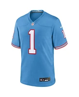 Nike Men's Cameron Ward Light Blue Tennessee Titans 2025 Nfl Draft First Round Pick 2nd Alternate Game Jersey