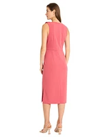 Maggy London Women's Sleeveless Midi Dress