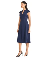 Maggy London Women's Short-Sleeve Midi Dress