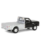1/64 1985 Ram W350 Dually Flatbed Pickup Truck, Black, Exclusive