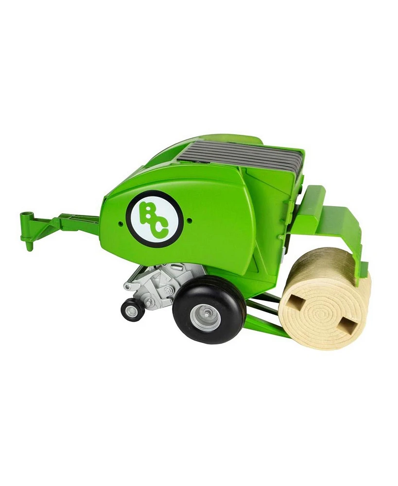 Big Country Toys 1/20 Green Round Baler with Bale