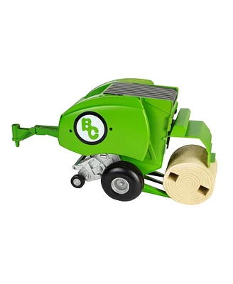 Big Country Toys 1/20 Green Round Baler with Bale