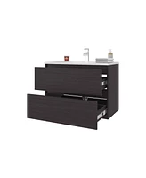 Smoot Floating Vanity with Two Drawers and Sink