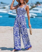 Cupshe Women's Whimsical Bloom Ornate Jumpsuit