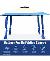 Gymax 13' x Folding Patio Pop-up Gazebo Canopy Tent Outdoor Shelter Shade