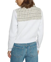 Central Park West Women's Tweed And Sweater Jacket