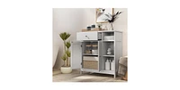 Freestanding Kitchen Cupboard Storage Organizer with 1 Large Drawer