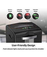 Bonsaii Heavy Duty Paper Shredder, 20 Sheet 40 Mins Large Office Crosscut Shredder for Commercial Use, Anti-Jam System & P-4 High Security Supports Cd