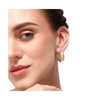 Sohi Women's Cluster Hoop Earrings