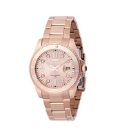Invicta Women's 46685 Pro Diver Quartz 3 Hand Rose Gold Dial Watch