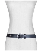 Frye Women's Embroidery Perf Rivets Belt