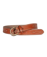 Frye Women's Two-Tone Stitch Belt