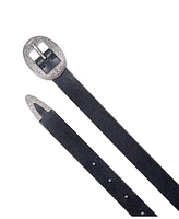 Frye Women's Logo Western Center Bar Belt