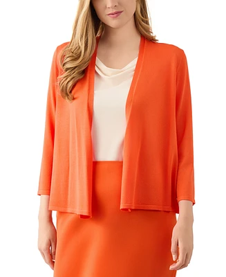 Kasper Women's Long Sleeve Cardigan Sweater, Regular & Petite